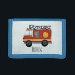 Boys Niedlich Fireman Fire Motor LKW und Name Tri-fold Geldbeutel<br><div class="desc">Dieses niedliche und moderne Blue-Kids-Portemonnaie verfügt über einen Notfeuer-Motor-Cartoon und einen Platz,  in dem Sie Ihren Kindernamen eingeben können. Ideal für jedes Kind,  das davon träumt,  Feuerwehrmann,  Feuerwehrmann zu sein!</div>