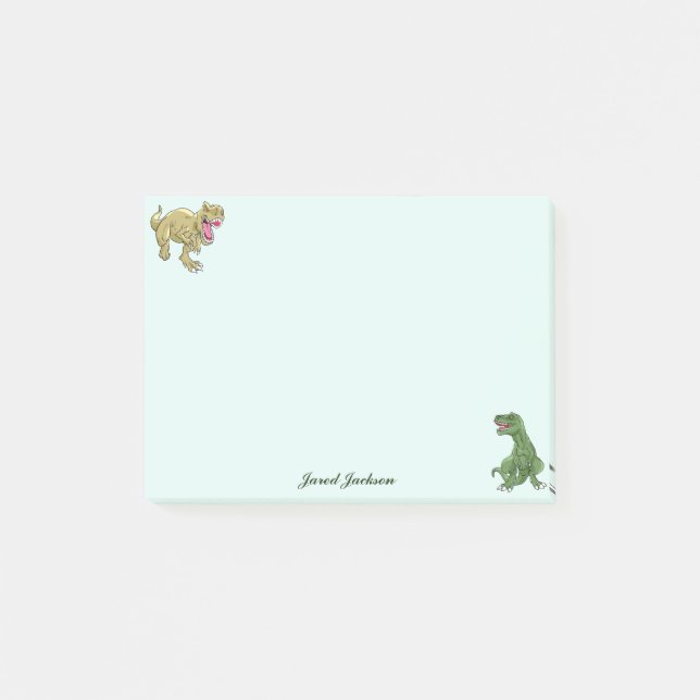 Boys Niedlich Funny Animal Dinosaur Postit Notes Post-it Klebezettel (Vorderseite)