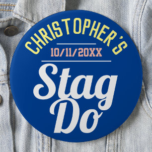 Boys Night Out Stag Do Button