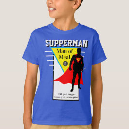 Boys novelty Super-Held SUPPERMAN MAN MAN OF MEAL T-Shirt