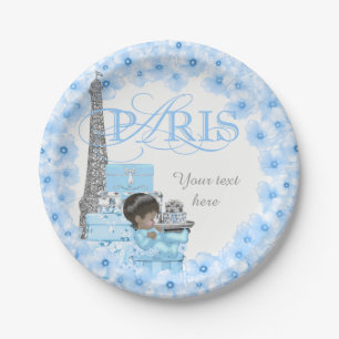 Boys Paris Baby Duschpapier Teller