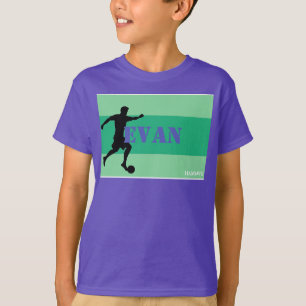Boy's personalisiertes T Shirt Green Bands HAMbWG