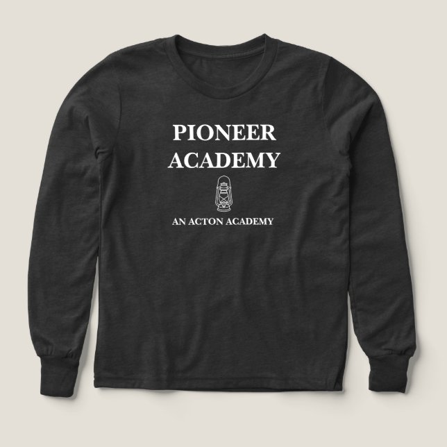 Boys' Pioneer Academy Long-Sleeve Tri-Blend Shirt (Design Vorderseite)