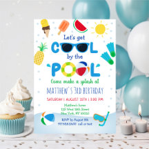 Boys Pool Party Sommer Geburtstag