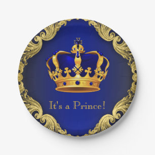 Boys Prince Baby Duschpapier Teller