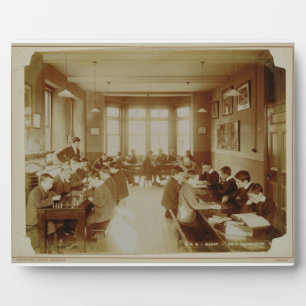 Boy's Recreation Room at the Deaf and Dumb Institu Fotoplatte