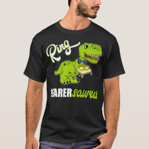 Boys Ring Bearer Design Dinosaur Rex Hochzeit T-Shirt