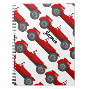 Boys Room Classic Car Geschenke Sweet Red Retro Ca Notizblock