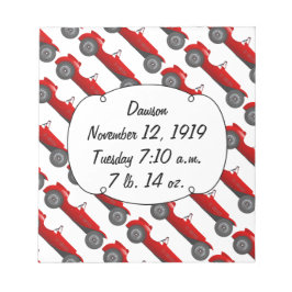 Boys Room Classic Car Geschenke Sweet Red Retro Ca Notizblock