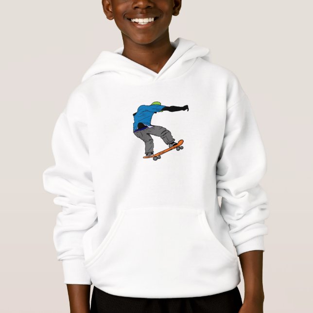 Boys Skateboarder Hoodie (Vorderseite)