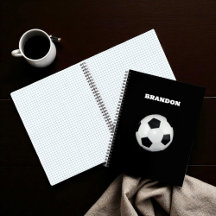 Boys Soccer Ball Black Stylish Individuelle Name K