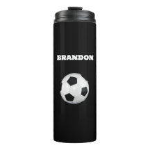Boys Soccer Ball Black Stylish Individuelle Name K