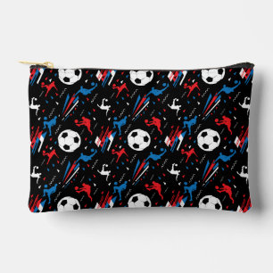Boys Soccer Player - Red White Blue Freestyle Zubehörtasche