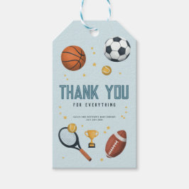 Boys Sports Vielen Dank Baby Dusche Gefallen Geschenkanhänger