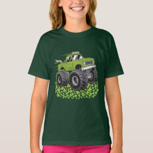 Boys St Patricks Day Kleinkind Lucky Monster Truck T-Shirt