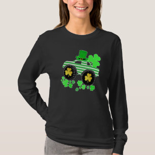 Boys St Patricks Day Monster Truck Leprechaun Sham T-Shirt