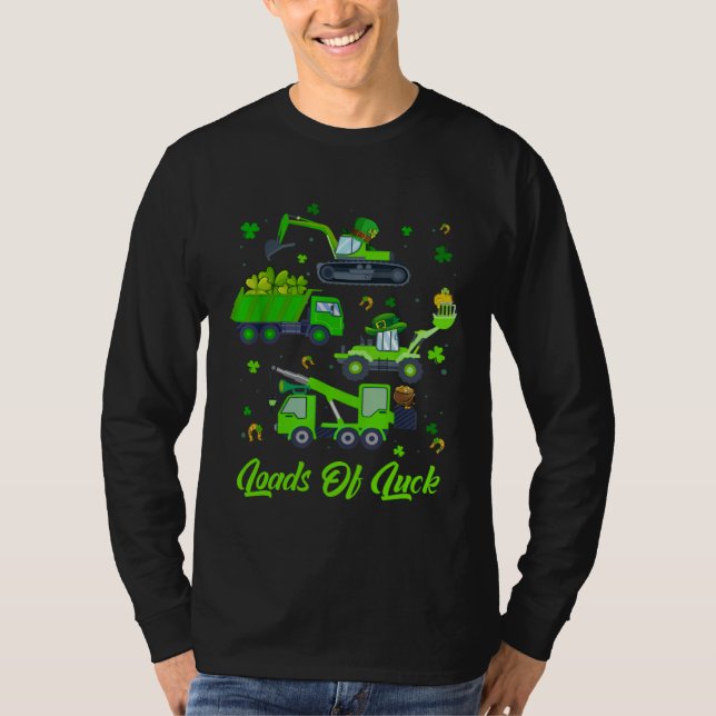 Boys St Patricks Day  Truck Loads Of Luck Buffalo  T-Shirt (Vorderseite)