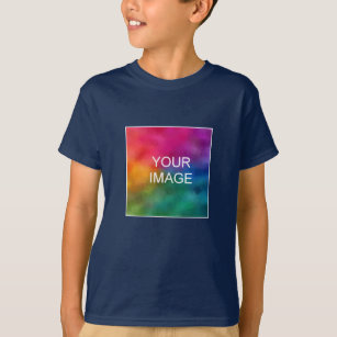 Boys-T - Shirt Hinzufügen von Image Foto Navy Blue