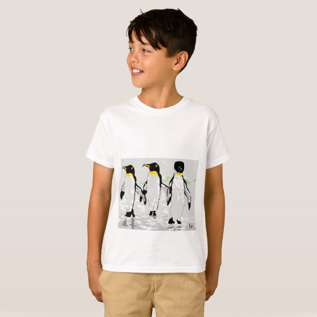 Boys T - Shirt Pinguine (Vorne ganz)