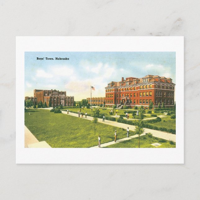 Boys Town, Nebraska Postkarte (Vorderseite)