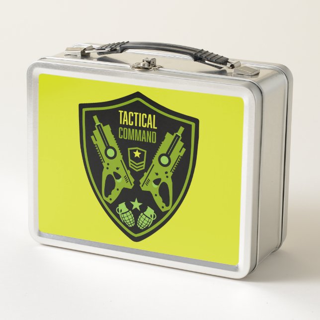 Boys Toy Dart Gun Battle Metall Brotdose (Vorderseite)