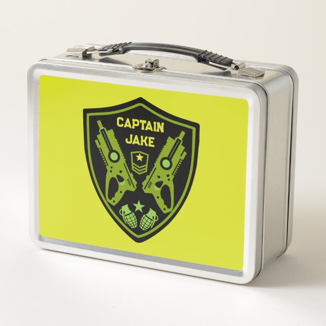 Boys Toy Dart Gun Battle Metall Brotdose (Vorderseite)