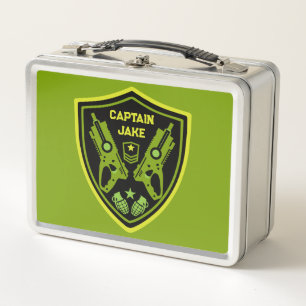 Boys Toy Dart Gun Battle Metall Brotdose