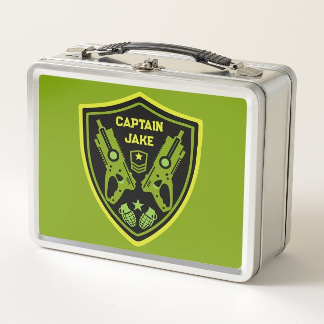 Boys Toy Dart Gun Battle Metall Brotdose (Vorderseite)