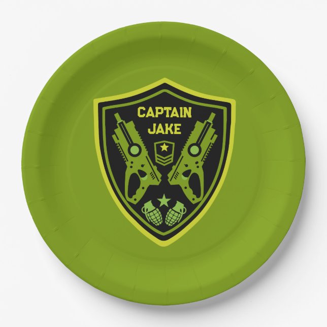 Boys Toy Dart Gun Battle Pappteller (Vorderseite)