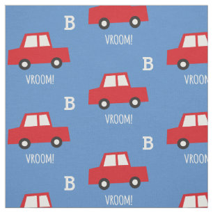 Boys Toys Niedlich Red Cars Vroom Monogram Kid's N Stoff