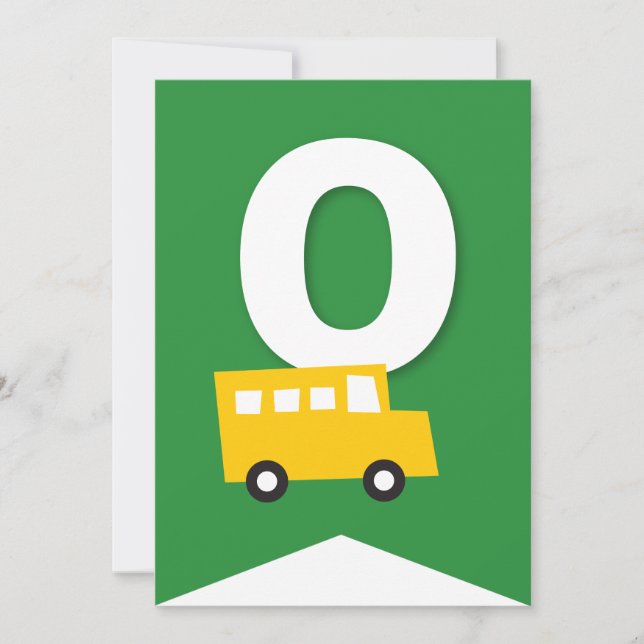 Boys Toys Transport Happy Birthday Party Banner Einladung (Vorderseite)