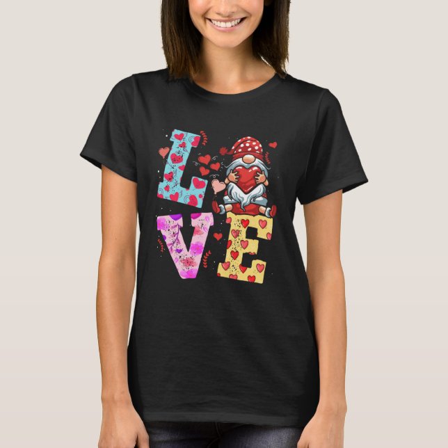 Boys Valentines Day Kids Gnomes I Steal Hearts Out T-Shirt (Vorderseite)