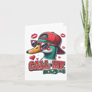 Boys Valentines nennen mich Ente Jagd Kind Niedlic Karte