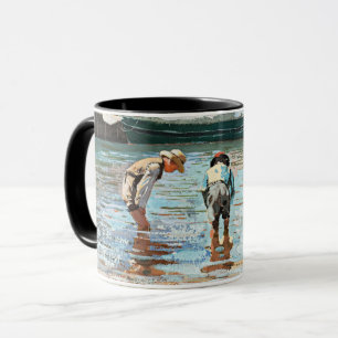 Boys Wading, berühmtes Kunstwerk von Winslow Homer Tasse