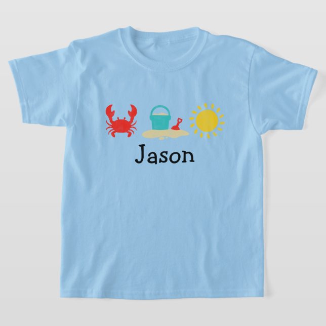 Boys Watercolor Beach Trio T - Shirt (Ablage )