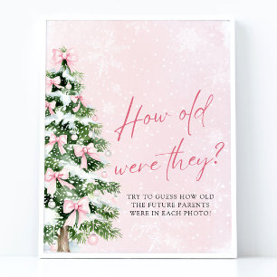 Boys Weihnachten wie alt waren sie Baby Shower Gam Poster