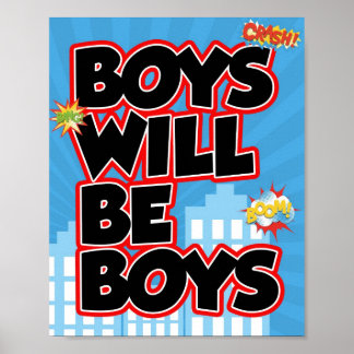 Boys werden Boys signieren Poster