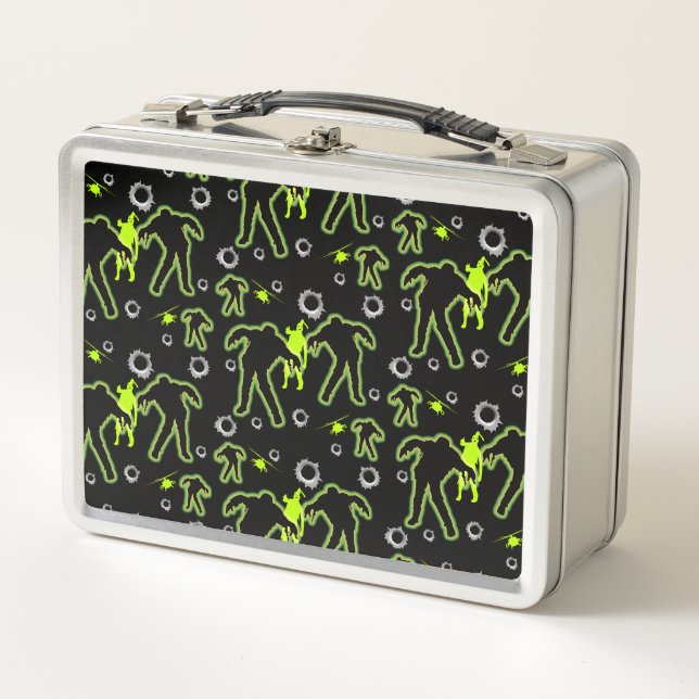 Boys Zombie School Metall Brotdose (Vorderseite)