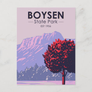 Boysen State Park Wyoming Vintage Postkarte
