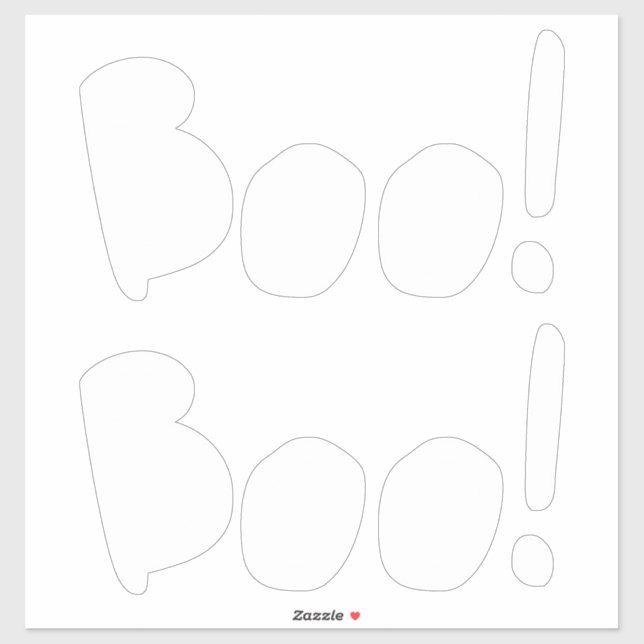 Boywhite niedliche handgeschriebene Typografie Hal Aufkleber (Blatt)