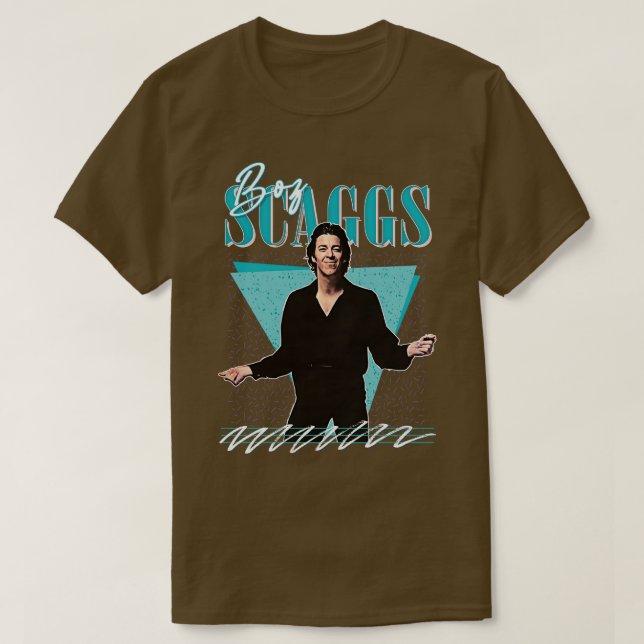 Boz Scaggs Retro 80er Design T-Shirt (Design vorne)