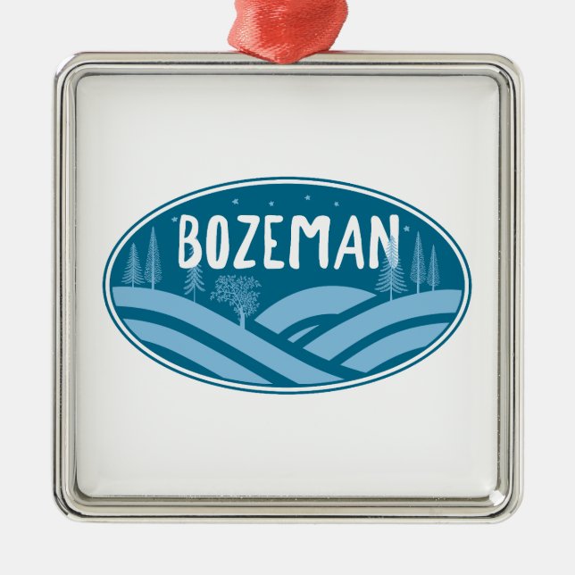 Bozeman Montana Außenbereich Ornament Aus Metall (Vorne)