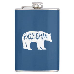 Bozeman Montana Bear Flachmann