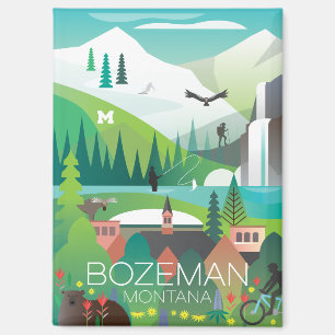 Bozeman, Montana Kühlschrank Magnet
