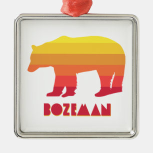 Bozeman Montana Regenbogenbär Ornament Aus Metall