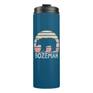 Bozeman Montana Retro Bär Thermosbecher