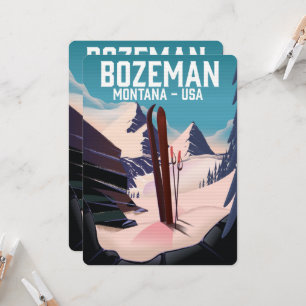 Bozeman Montana Skiposter