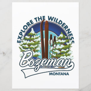 Bozeman Montana Skiposter-Logo