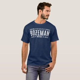 BOZEMAN MONTANA - Stars und Streifen T-Shirt