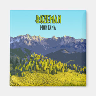 Bozeman Montana Vintag Magnet